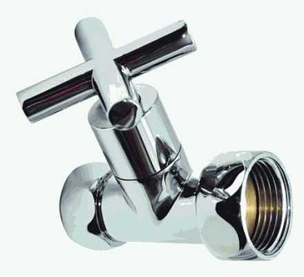 вентиль прямой крест для полотенцесушителя 1" * 1" г/г (пара) SMART