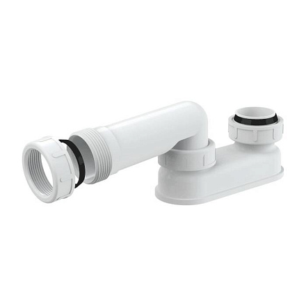 Сифон д/ванны плоск б/вып 1 1/2"x40 пер/тр 10гр 40/11/2"(6/4") Alca A53-6/4"