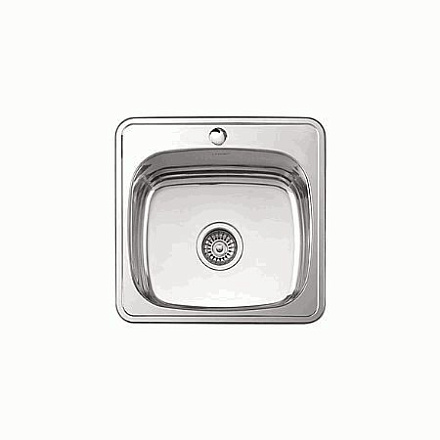 мойка нерж.врез. LEDEME 380*380*160 (0, 8мм) выпуск 3 1/2" ГЛЯНЦЕВАЯ L93838