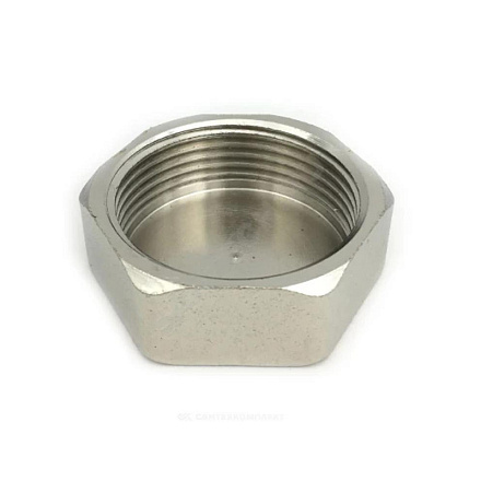 заглушка на трубу 1/2" никель