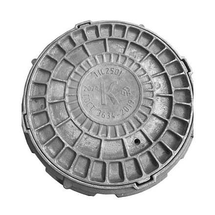 Люк чуг канализ (К) кругл Т(тяжелый) С250 4х-уш Т(С250)-1-60 ГОСТ 3634 ДПК