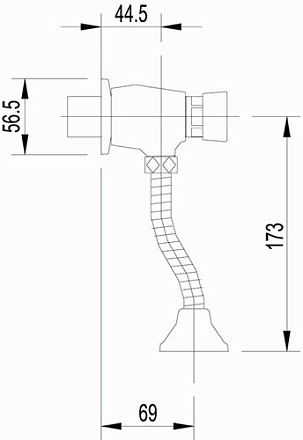 кран для писсуара LEMARK Project LM4612C