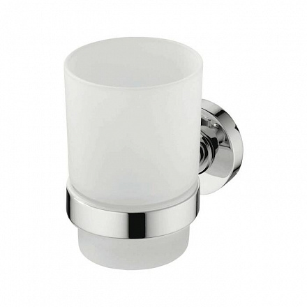 Стакан IOM с держателем матовое стекло хром Ideal Standard A9120AA