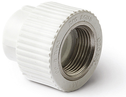 муфта PPRC комбинированная 20*3/4" внутр. PRO AQUA