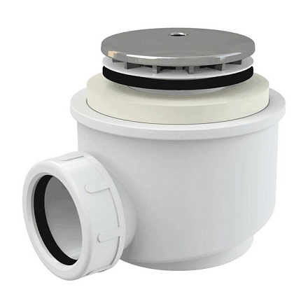 Сифон д/поддона h=72мм 1 1/2"x50/40 хром Alca A47CR-50