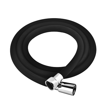 шланг д/душа MELODIA WONDER SILICONE ANTI-TWIST 1/2"*1/2" конус нерж. d15, L150см черн. MKP34437BLbk