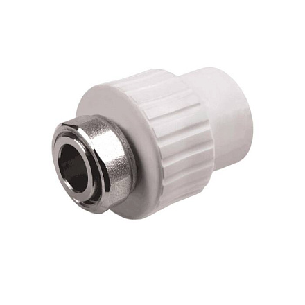 Муфта PP-R бел комб Дн20х1/2" нак/г РосТурПласт 10696