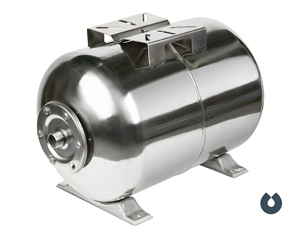 Гидроаккумулятор UNIPUMP 80л (нерж.) горизонтальный