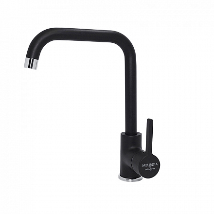 смеситель кухня MELODIA Ostessa/Остерия картридж д.35мм высокий излив черный MDV35115bk