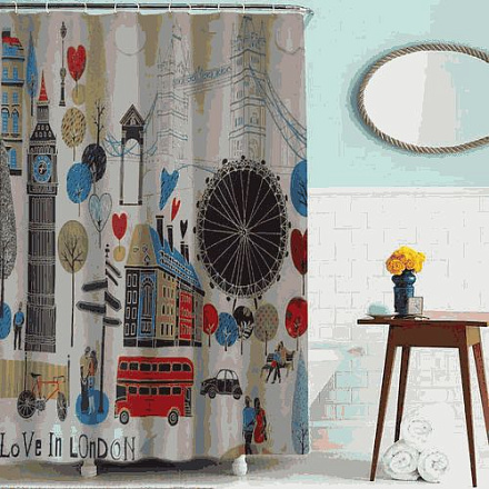 шторка д/в тканевая 180х180см "Лондон" MZ-66