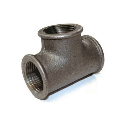 Тройник прямой чугун Ду 25 (1") ВР/ВР