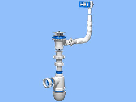 С0140 Сифон Ани 1-1/2" х 40 с пер. для мойки