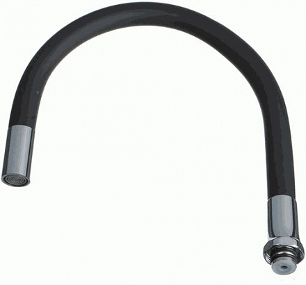 излив гибкий черный 49см MELODIA MKP20648