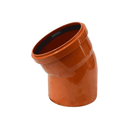 Отвод НПВХ кор б/н Дн160х45гр в/к Хемкор 2491096