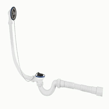 обвязка VIR д/ванны 1.1/2" МИНИ Элит с нерж.чашкой и гофрой 40/50 (600мм) арт.654