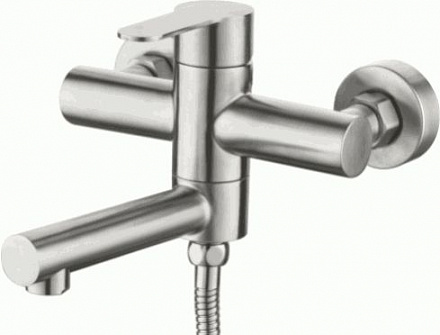 смеситель ванна LEDEME поворотный излив, картридж 35мм нерж. L73103