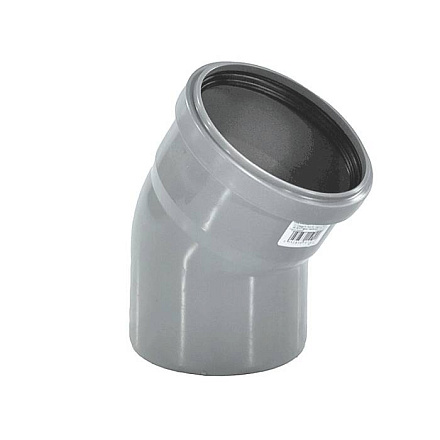 Отвод PP-H серый HT HTB Дн 125х30гр б/нап в/к Ostendorf 116110