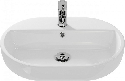 Умывальник на столешницу CASPIA 60 OVAL 1 отв. Cersanit