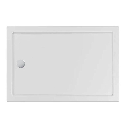 поддон акриловый Square/Квадрат 120х80х13 низкий, прямоугольный, белый, слив 90 мм MELODIA