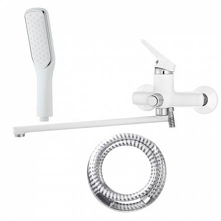 смеситель ванна MELODIA Moderno/Модерн картридж д.35мм длинный излив белый MDV35141wt