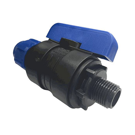 Кран шар компресс ПЭ Дн63х2" НР Ру16 VALFEX 1210012663200
