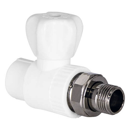 Шаровой кран для радиаторов прямой  ТЕВО 1v 20x1/2" (10/60)