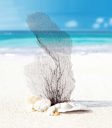 шторка д/в тканевая 180х200см "Белый песок" MZ-128