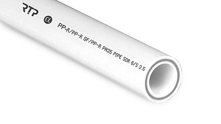 труба PPRC армир. стекловолокном 50мм*4м SDR6 (PN25) РТП