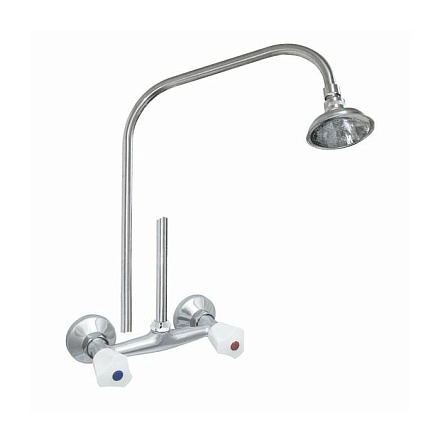 Смес/душ ЦС 293/1 бел р/затв стационар пл/мах в/к ЭКО Подольск ЭМ904001