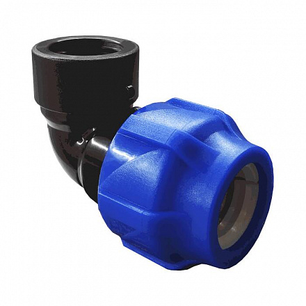 Отвод компресс ПЭ Дн32х1"х90гр ВР Ру16 VALFEX 1210012332100