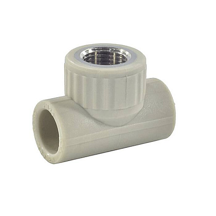 Тройник PP-R сер комб Дн20х1/2" ВР VALFEX 10127020Г