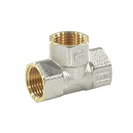 Тройник лат Ду40 м/м никель ГОСТ 32585 Aquasfera 9007-05