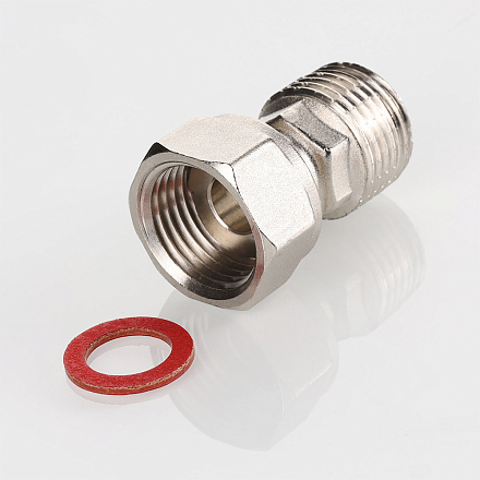 Полусгон прямой с накидной гайкой, 1/2"x1/2"  /строго 10 шт