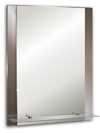 зеркало №19 800x600 с полочкой 600х100