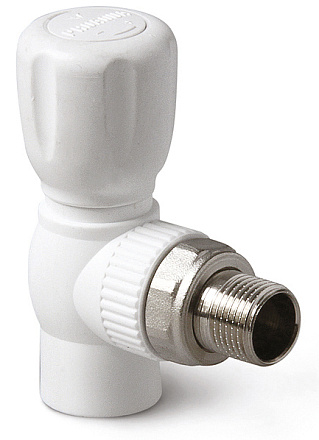 кран шаровой для радиатора с американкой угловой 25-3/4" нар PRO AQUA