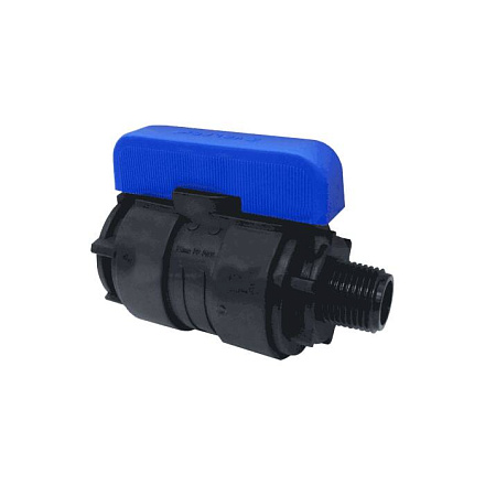 Кран шар компресс ПЭ 1"x1" Ду26 НР/ВР Ру16 VALFEX 1210012100100