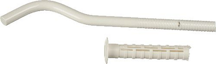 кронштейн для радиатора с дюбелем д.9х200мм белый (16010), замена 28800