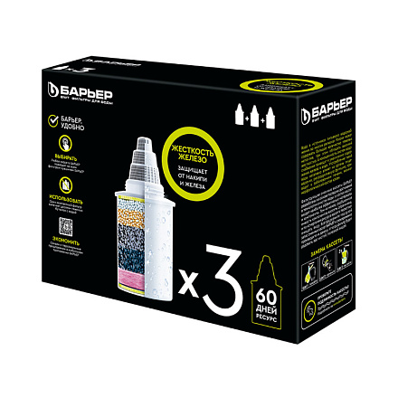 сменная фильтр. кассета Барьер Комплекс жесткость железо (3шт/уп) К303Р00