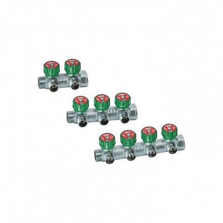 Коллектор лат клап рег 1" м/р 3в 1/2" ПУ н/р 45мм Far FK 3822 112TP