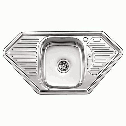 мойка нерж.врез.трапеция LEDEME 950*500*180 (0.8мм) выпуск 3 1/2" ГЛЯНЦЕВАЯ L99550