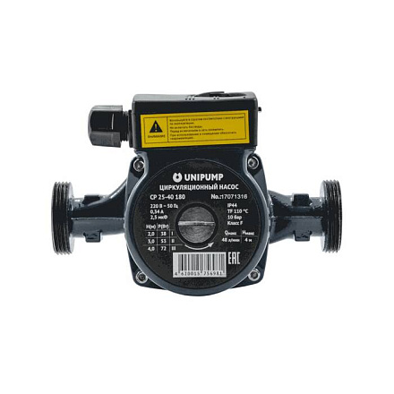Насос циркул CP 25-40 180 PN10 230В в/к Unipump 67353