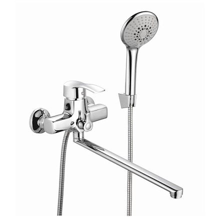 Смес/ванна ПСМ-777-023 однор дл/изл плоск Lобр в/к ПЛЮС Профсан PSM-777-023