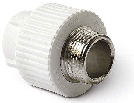 муфта PPRC комбинированная 20*3/4" нар. PRO AQUA