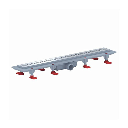 Лоток душев гор/вып гидр/з Дн40 650х62 нж/реш глянц "РИФ" АНИ Пласт TL1265G