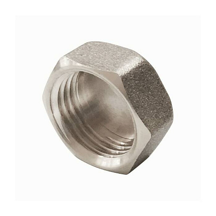 Заглушка лат Ду20 ВР никель VALFEX VF.590.N.034