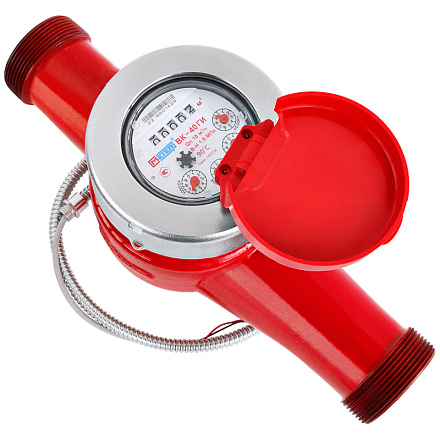 счетчик горячей воды МЕТЕР ВК - 40ГИ с импульсным выходом и штуцерами