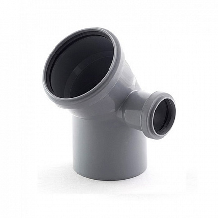 Колено D=110х45 с отводом 50, правый ПП (спецотвод) WaterMark /15 шт/