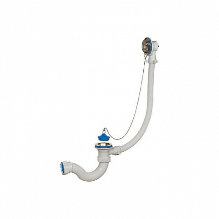 Сифон д/ванны труб проб/цеп 1 1/2"x40 нерж/сетка Орио А-4008