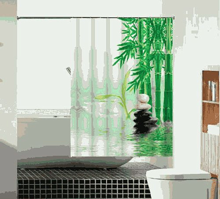 шторка д/в тканевая 180х180см "Стойкость" MZ-97