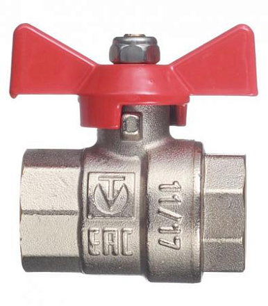 217 Кран шаровый VALTEC BASЕ  1/2" г/г бабочка / 16